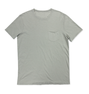 Short Sleeve Crew Neck Tee With Pocket
