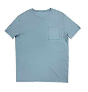 Short Sleeve Crew Neck Tee With Pocket