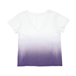 V-Neck Dip Dye T-Shirt