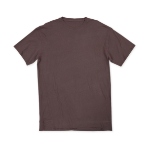 Crew Neck Short Sleeve T-Shirt with Rib Band