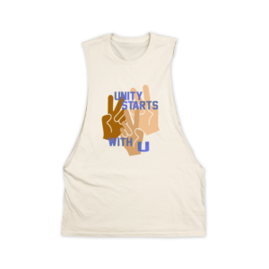 Crew Neck Tank with Dropped Armhole