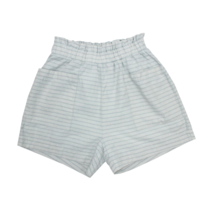 Pull-On Shorts with Pockets and Frill at Waistband