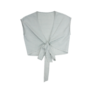 Tie Front Sleeveless Cover Up Blouse