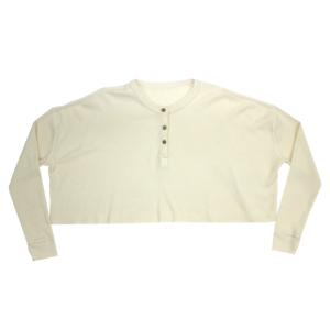 Crew Neck Oversized Henley