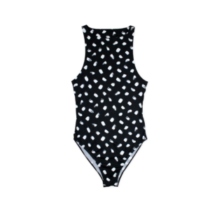 Boat Neck Printed Bodysuit