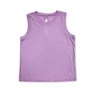 Crew Neck Tank with Back Keyhole