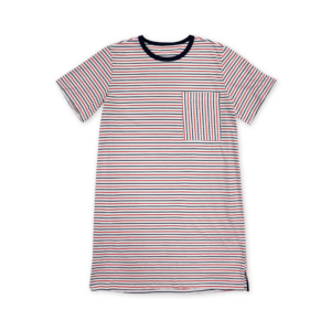 Crew Neck Midi Dress with Short Sleeve