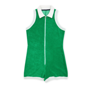 Sleeveless Romper with Shirt Collar