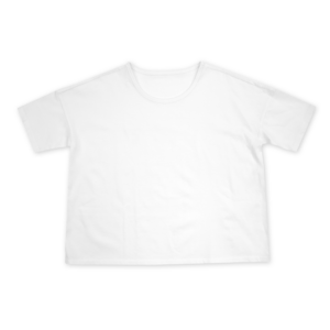 Cropped Short Sleeve Oversized Tee