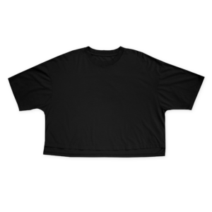 Short Sleeve Crew Neck Crop Tee