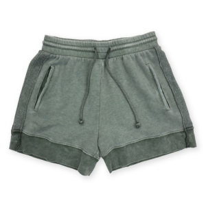 Shorts with Exposed Side Seams & Rib Leg Opening