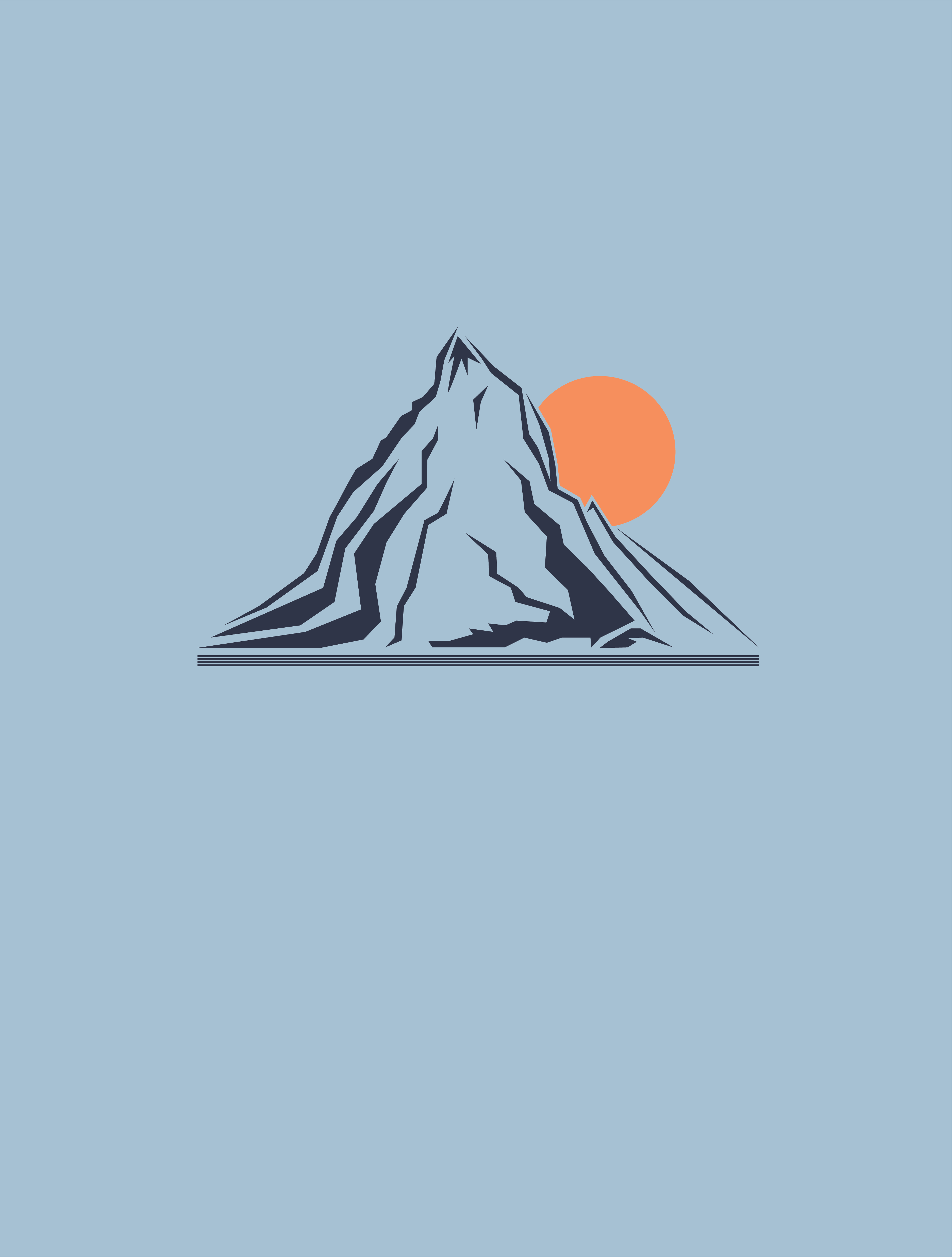 Mountain Sun Glacier Blue